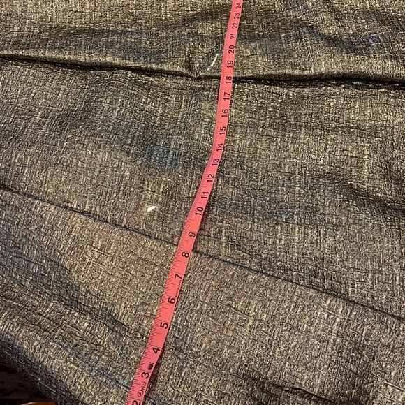 Floor Length Carmen Marc Valvo Skirt with pockets (gold hints of black), size 12 - Picture 7 of 9